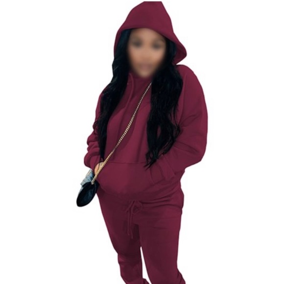 Emery Burgundy Jogger